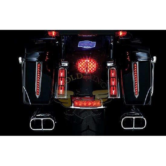 BLACK L.E.D. SADDLEBAG INSERTS FOR 