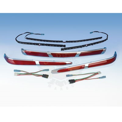 Entourage de top-case lumineux