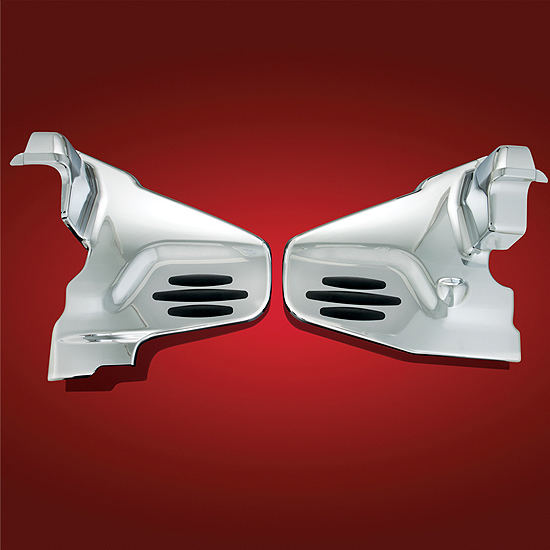 Caches latéraux chromés avec 3 inserts en caoutchouc