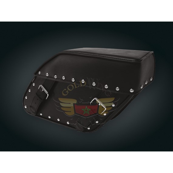 MODEL 110 SADDLEBAGS - STUDDED W/ LOCK-MODEL 110 SADDLEBAGS - STUDDED W/ LOCK