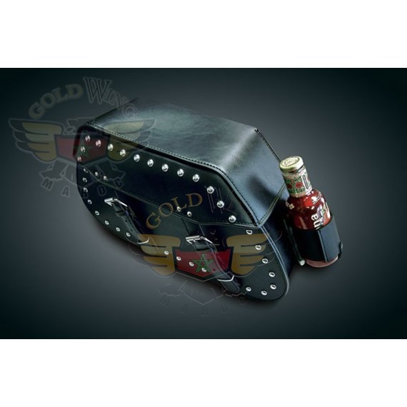 LEATHER CUP HOLDER FOR SADDLEBAGS OR BELT