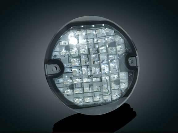 3-1/4 FLAT LED FRONT T-SIG., SMOKE LENS