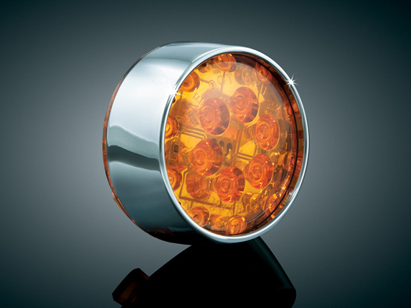 BULLET LED FRONT T- SIGNAL, AMBER LENS