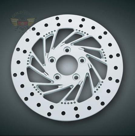 CARTEL CHROME REAR ROTOR, '08-'09 FLH MODELS