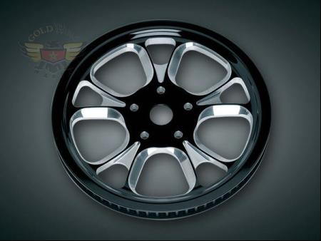CONTRAST CUT REAR BELT SPROCKET, '09 & UP FLH MODELS