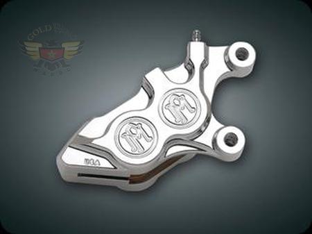 CHROME FRONT L.H. 4 PISTON CALIPER, '08 & UP FLH MODELS