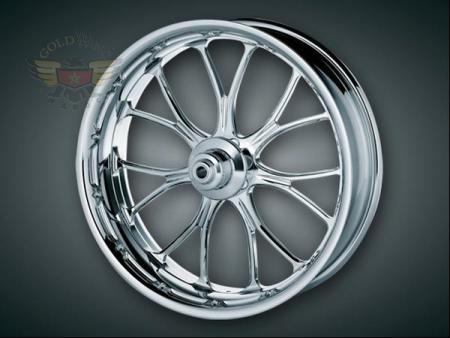 HEATHEN CHROME WHEEL KIT, '00-'01 FLH MODELS