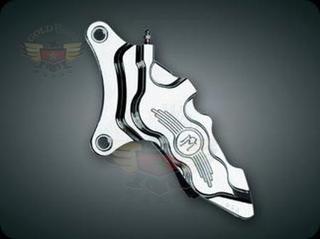 CHROME FRONT L.H. 6 PISTON CALIPER, 