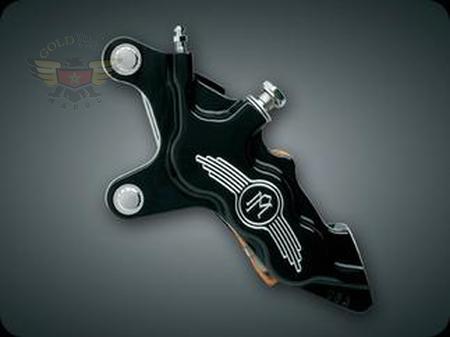 CONTRAST CUT FRONT L.H. 6 PISTON CALIPER, '00-'07 FLH  MODELS