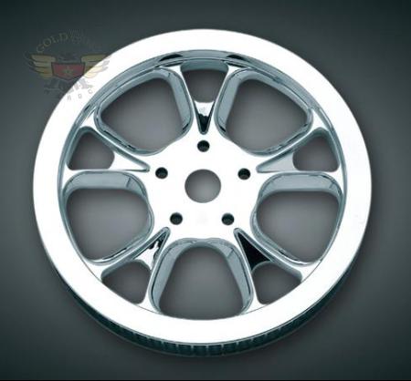 GASSER CHROME REAR BELT SPROCKET, '00-'03 FLH MODELS