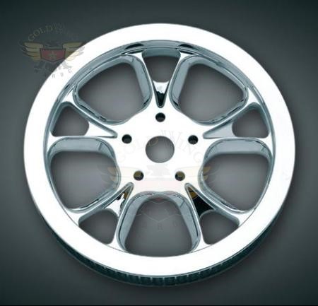 GASSER CHROME REAR BELT SPROCKET, 