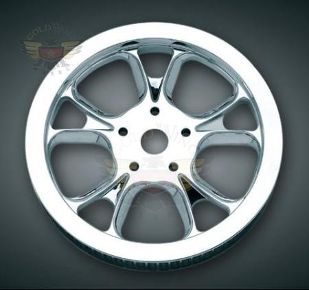 GASSER CHROME REAR BELT SPROCKET,  