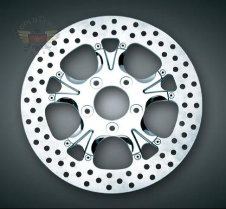 GASSER CHROME REAR ROTOR, '08-'09 FLH MODELS