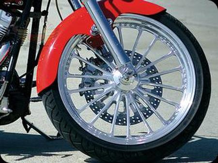 DOMINO CHROME WHEEL KIT, '09 & UP ABS FLH MODELS