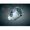 MARLIN S BULLET BILLET CLOCK, BLK FACE