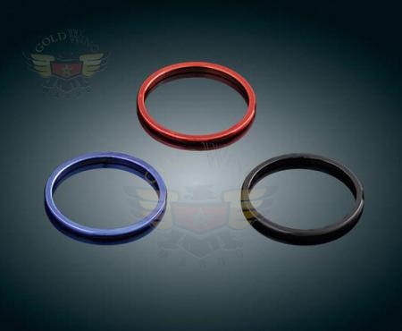 SMOOTH ACCENT RINGS - RED     