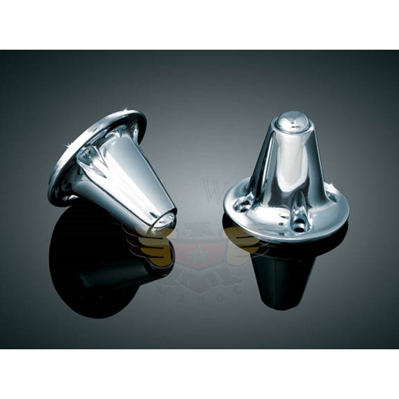 CHROME END CAPS FOR BRAIDED GRIPS-CHROME END CAPS FOR BRAIDED GRIPS