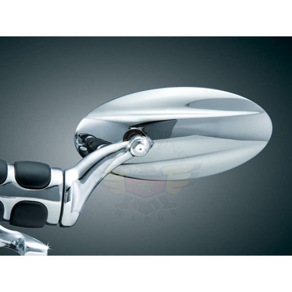 TRIDENT BAR END MIRROR, UNIV. 1" & 7/8"-TRIDENT BAR END MIRROR, UNIV. 1" & 7/8"