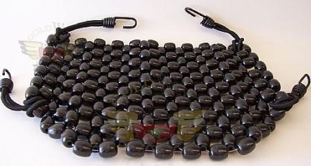 Beaded Seat Cover Black New Larger Size