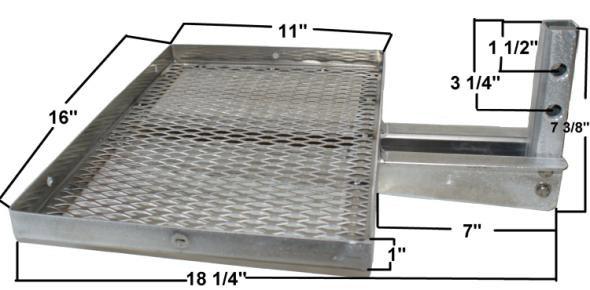 1800 12-13 Aluminum Cooler Rack 11"x16"