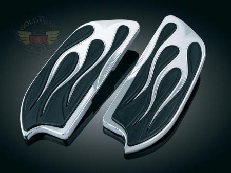 FLAMED FLOORBOARD COVERS FOR YAMAHA, KAWASAKI, SUZUKI, VICTORY