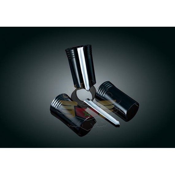 UPPER FORK SLIDER COVERS, BLACK-UPPER FORK SLIDER COVERS, BLACK