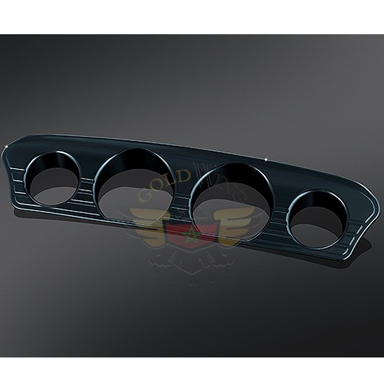 TRI-LINE GAUGE TRIM, GLOSS BLACK 7285