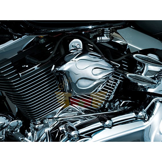 FLAME HORN COVER WITH WOLO HORNS-FLAME HORN COVER WITH WOLO HORNS