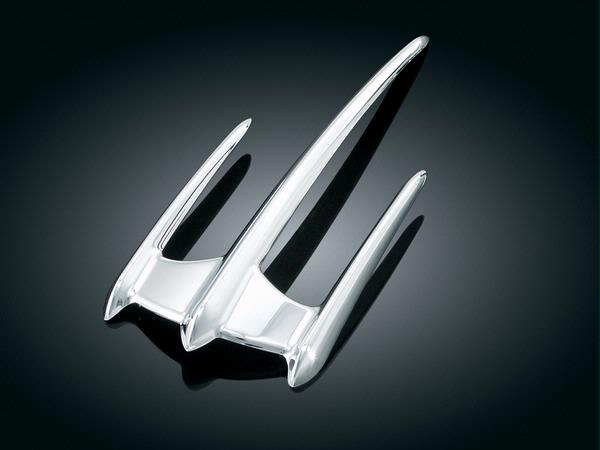 CHROME DE GARDE BOUE AVANT STYLE PEIGNE PLASTIQUE CHROMEE