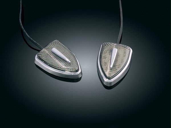 Feux à leds oranges de caches disques