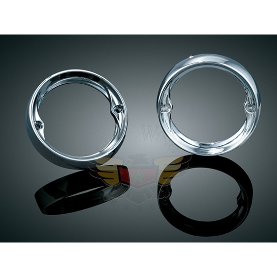 BEZELS FOR 3-1/4 IN FLAT TURN SIGNALS-BEZELS FOR 3-1/4 IN FLAT TURN SIGNALS