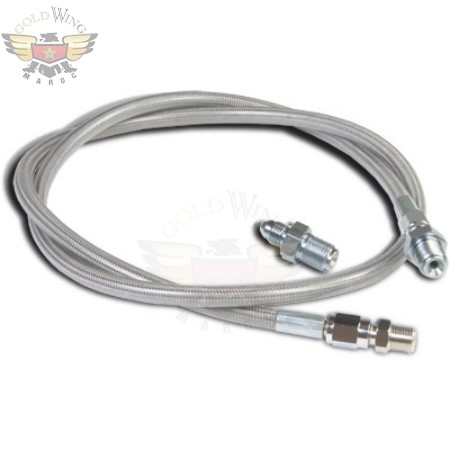 EXTENDED STAINLESS STEEL REAR BRAKE LINE-EXTENDED STAINLESS STEEL REAR BRAKE LINE