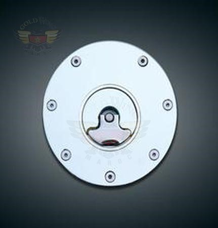 CHROME GAS CAP, 1/8 TURN, KAWASAKI