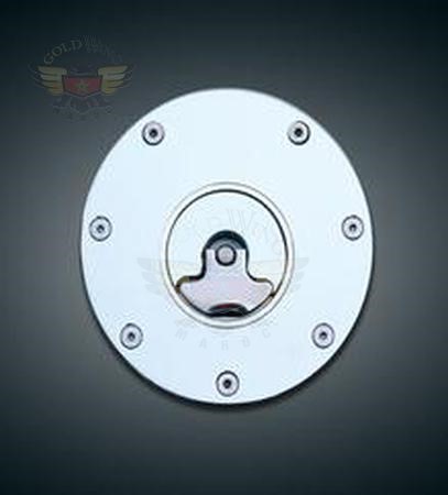 CHROME  GAS CAP, 1/8 TURN, SUZUKI