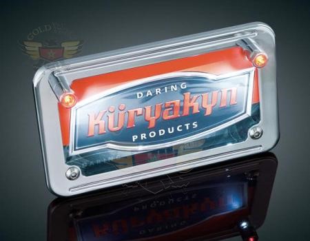 WHITE LED LICENSE PLATE LIGHT W/RED ACCENT LIGHT