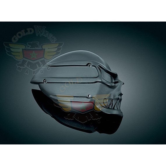 HOT ROD BLACK SKULL A/C COVER  FOR S&S E OR G