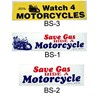 Bumper Sticker  Wathch 4 Motorcycles  5PK