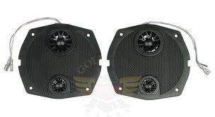 REPL HAR CLASSIC SPKR GRILL SET W/BLACK T/M HCRG-GTMB