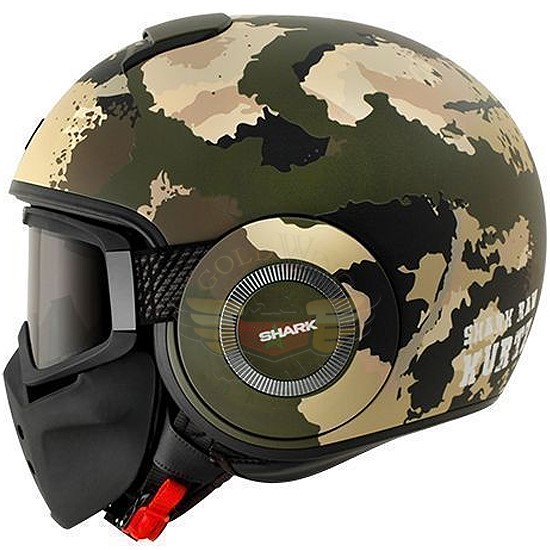 Casque RAW KURTZ Mat Green Ecru Black HE3027EGEKL