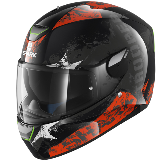 Casque SKWAL TROOPER Black Orange White Tailles L M S XL XS