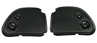 REPL ROADGLIDE SPKR GRILL SET W/CHROME T/M