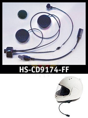 J & M écouteurs Duel pour la plupart des  casques pleins  visage. HS-CD9174-FF
