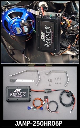 ROKKER P250W 2-CH AMP KIT 06-13 HARLEY ROADGLIDE JAMP-250HR06P