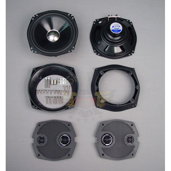 J&M HARLEY AUDIO KIT 180W 2-SPKRS 06-13 STREETGLID JHAK-HC06-1802SP