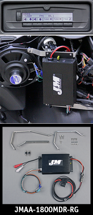 PERF 180W 2-CH AMP KIT MEDALLION RADIO ROADGLIDE JMAA-1800MDR-RG